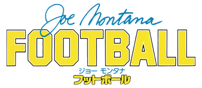 Joe Montana Football logo for Sega Genesis